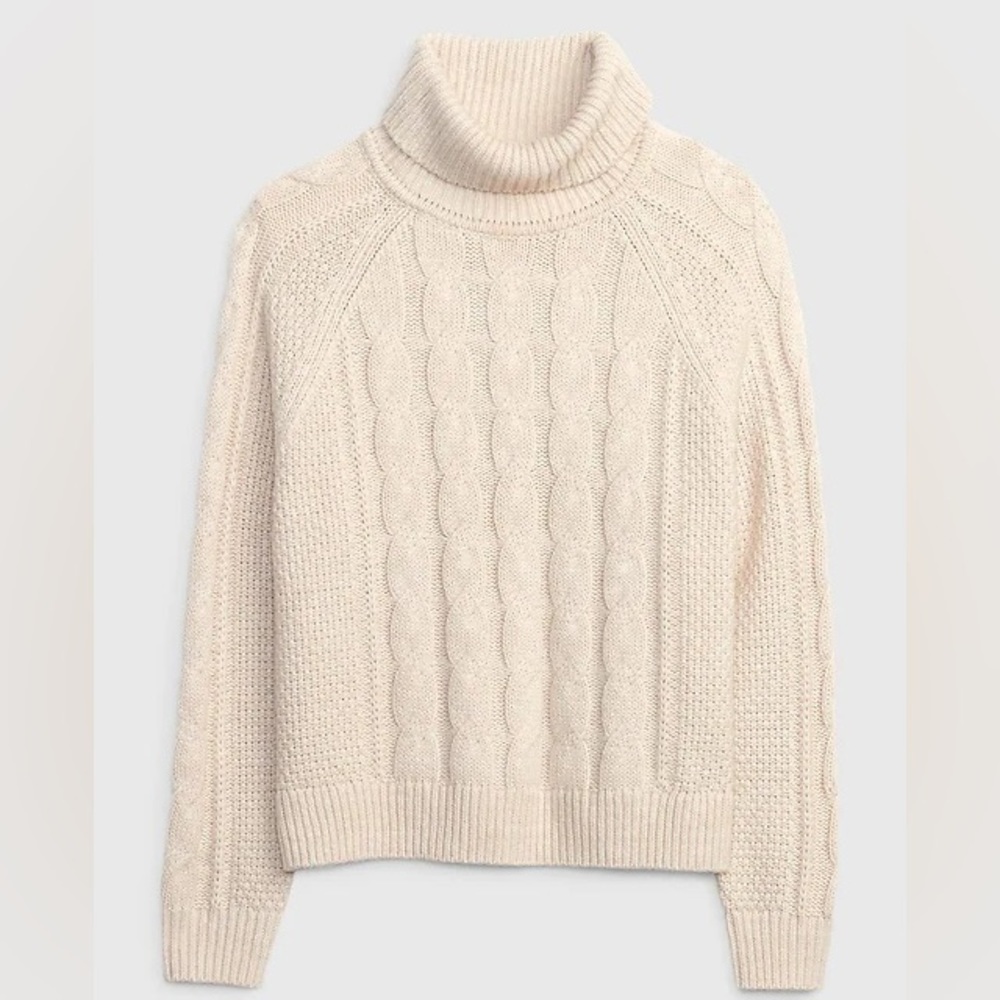 GAP Cable-knit Turtleneck Sweater